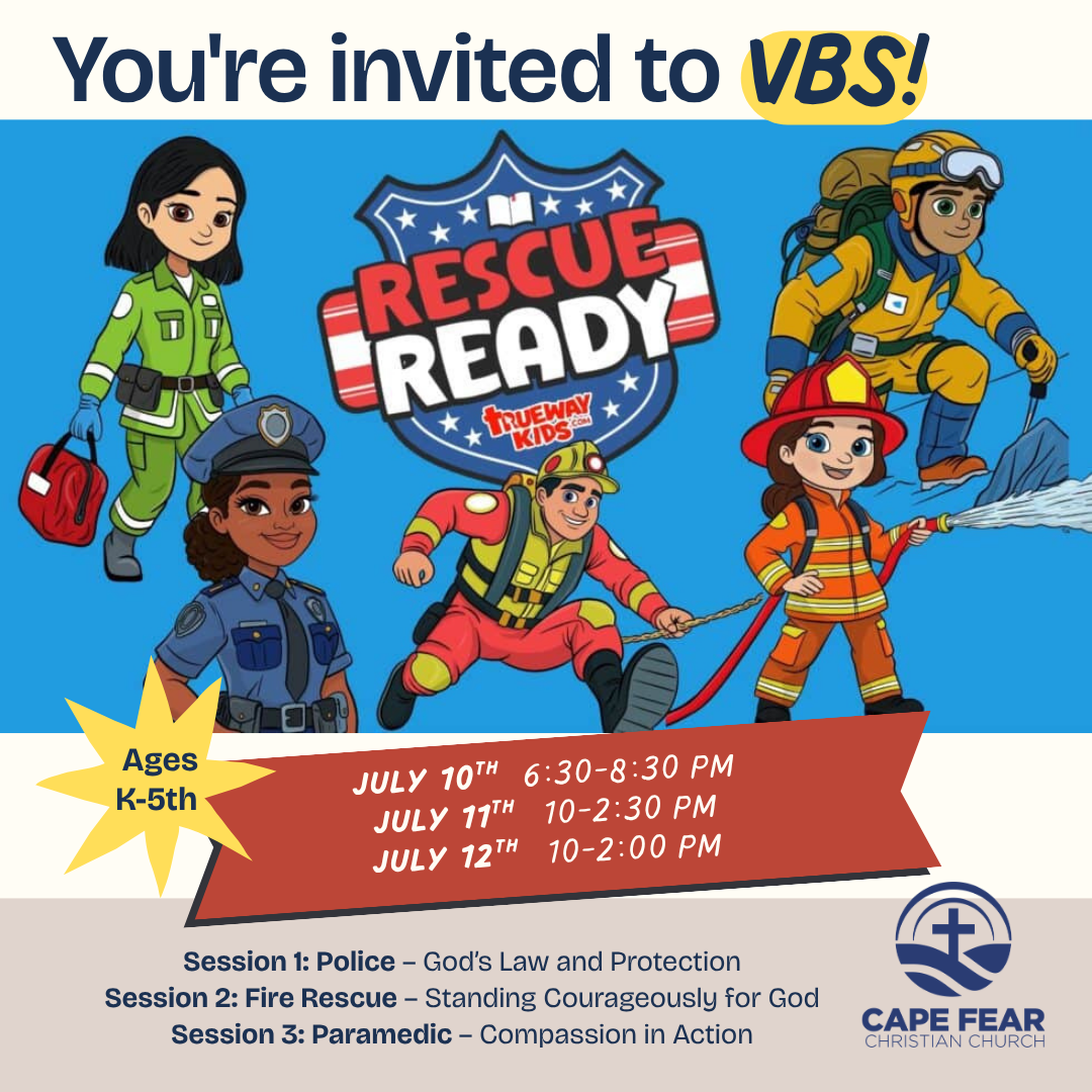 VBS Ready Rescue flyer
